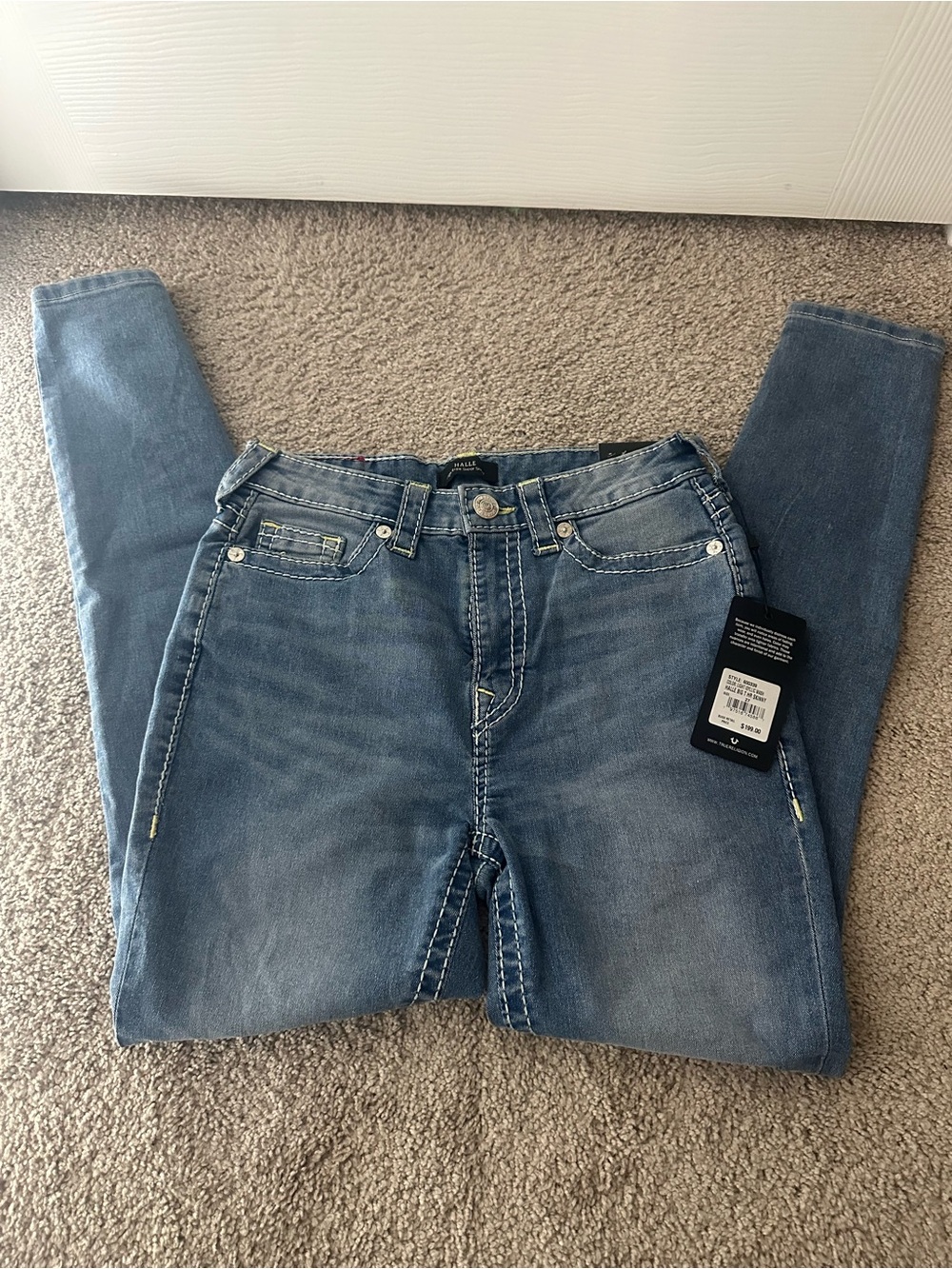 True Religion Women's Light Blue Skinny Jeans